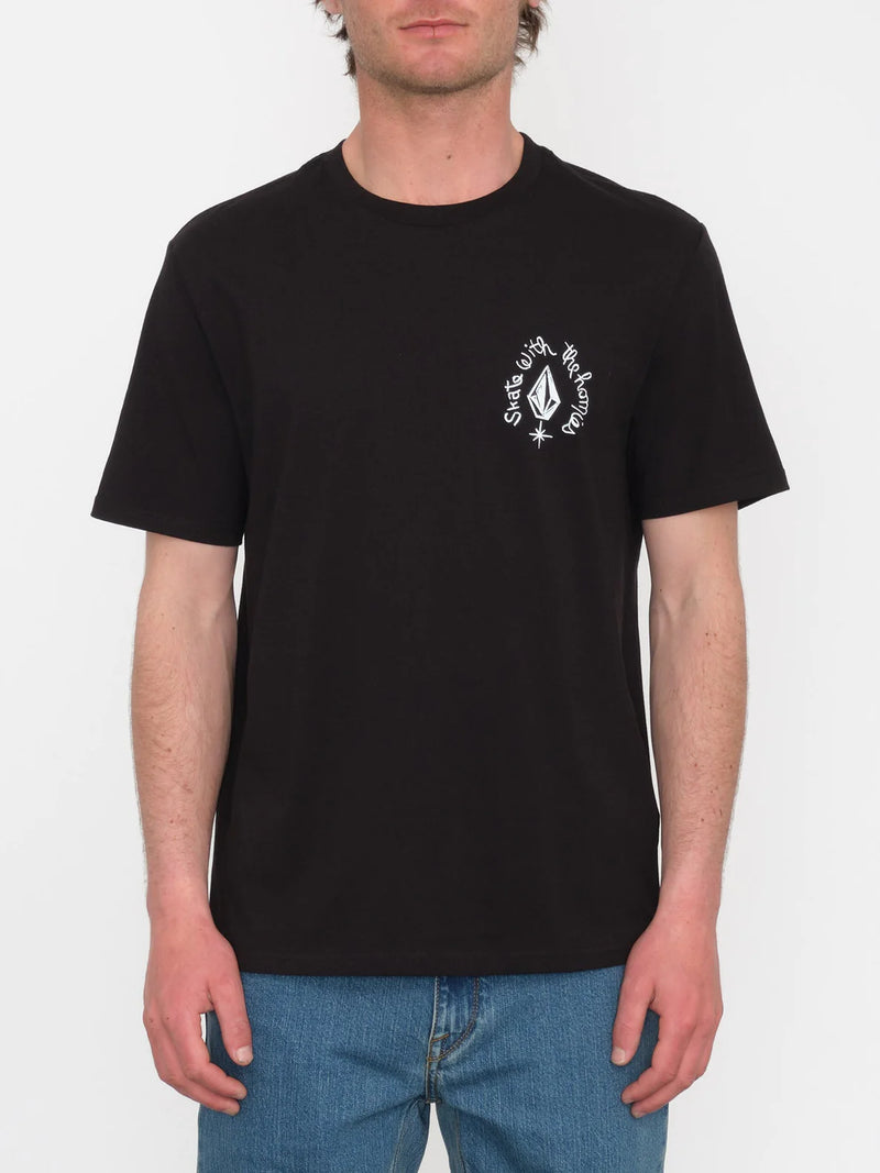 Load image into Gallery viewer, Volcom Men&#39;s Maditi Classic Fit T-Shirt Black A3512418_BLK
