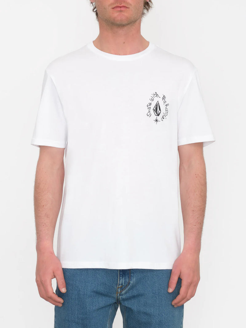 Load image into Gallery viewer, Volcom Men&#39;s Maditi T-Shirt White A3512418_WHT
