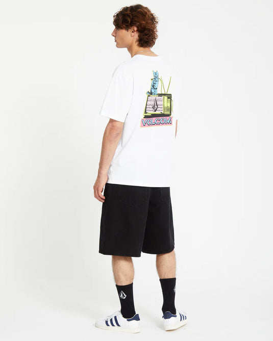 Volcom Men's Catv T-Shirt White A3512552_WHT