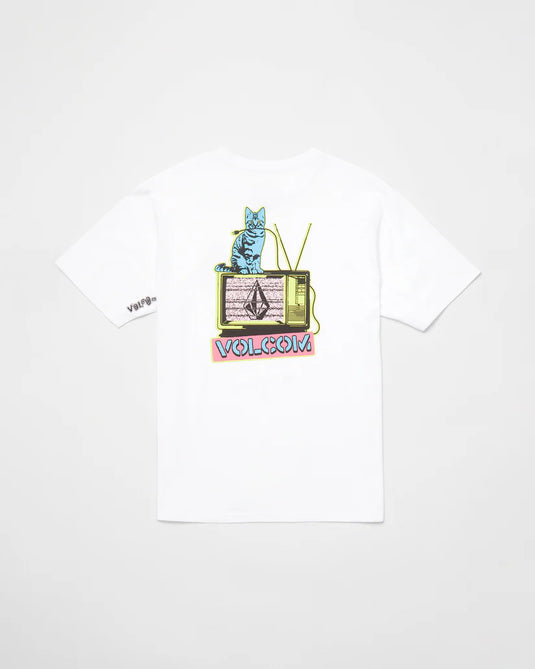 Volcom Men's Catv T-Shirt White A3512552_WHT