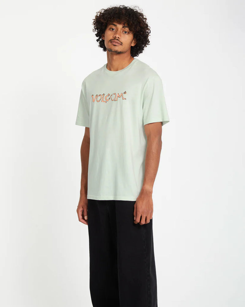 Load image into Gallery viewer, Volcom Men&#39;s Crazybal T-Shirt Cloud Blue A3512554_CLB
