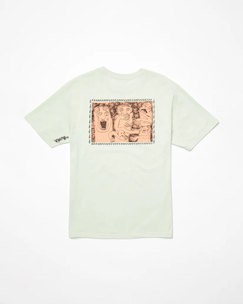 Load image into Gallery viewer, Volcom Men&#39;s Crazybal T-Shirt Cloud Blue A3512554_CLB
