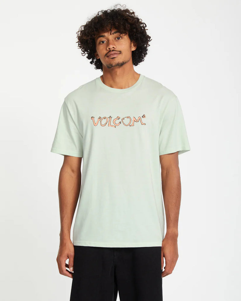 Load image into Gallery viewer, Volcom Men&#39;s Crazybal T-Shirt Cloud Blue A3512554_CLB
