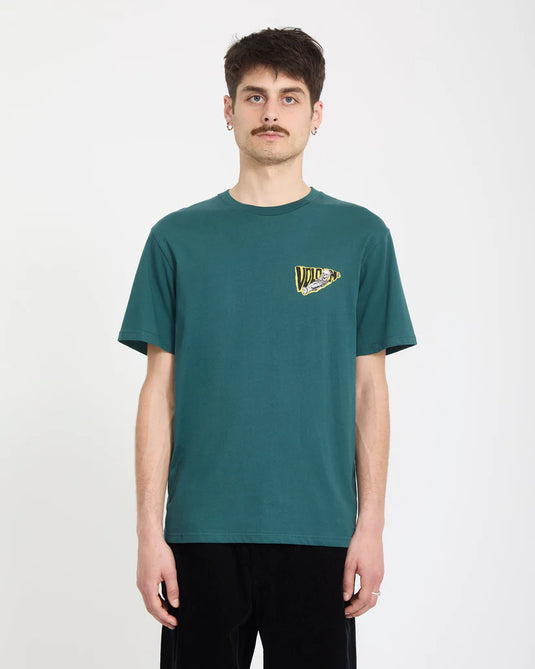 Volcom Men's Alix Coffin T-Shirt Rifle Green A3512662_RFG
