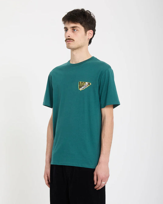 Volcom Men's Alix Coffin T-Shirt Rifle Green A3512662_RFG