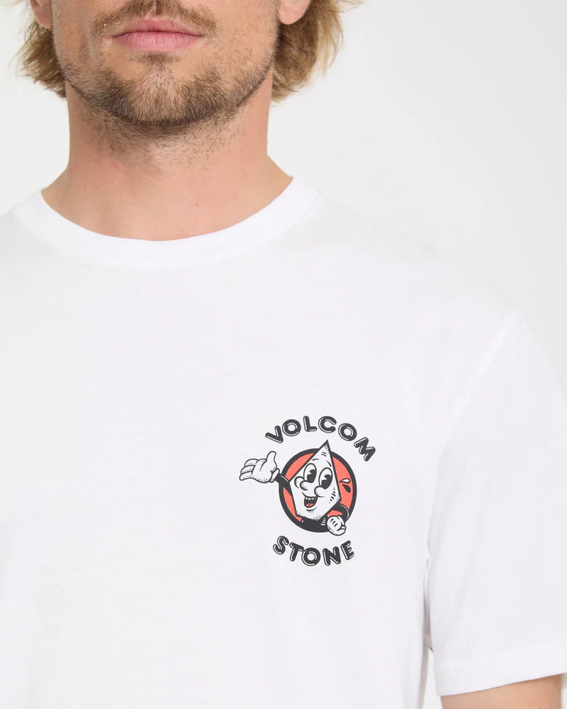 Load image into Gallery viewer, Volcom Men's Miste Stone T-Shirt White A3512664_WHT
