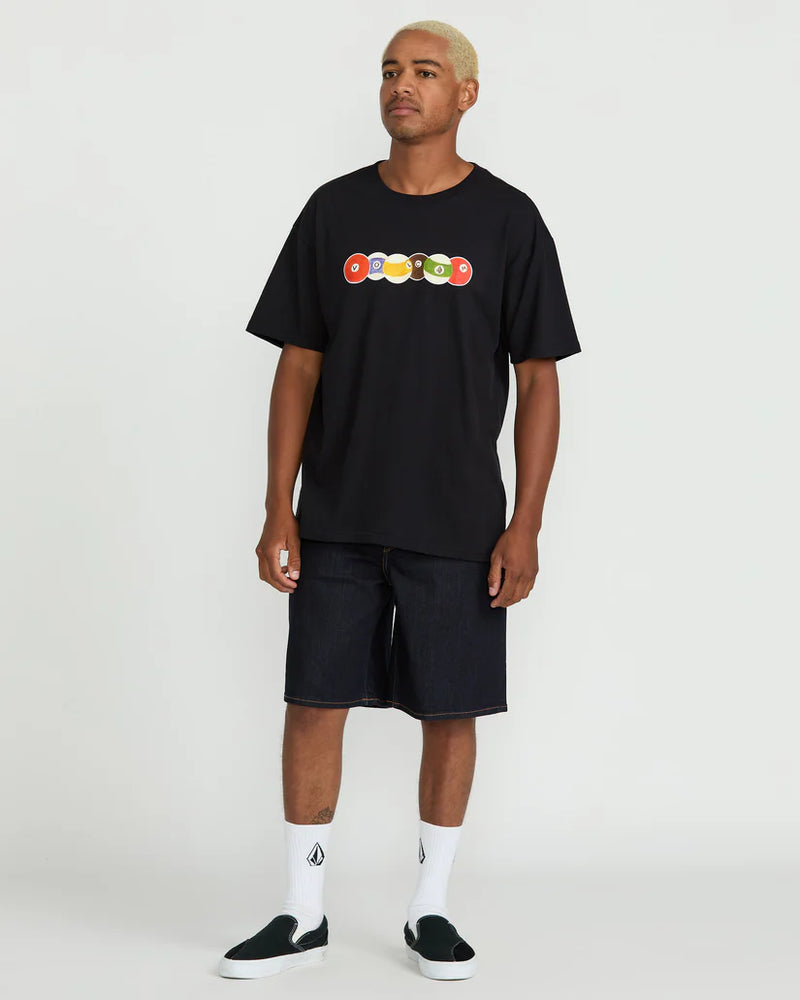 Load image into Gallery viewer, Volcom Men&#39;s Seth Conboy Rack Em T-Shirt Black A3522500_BLK
