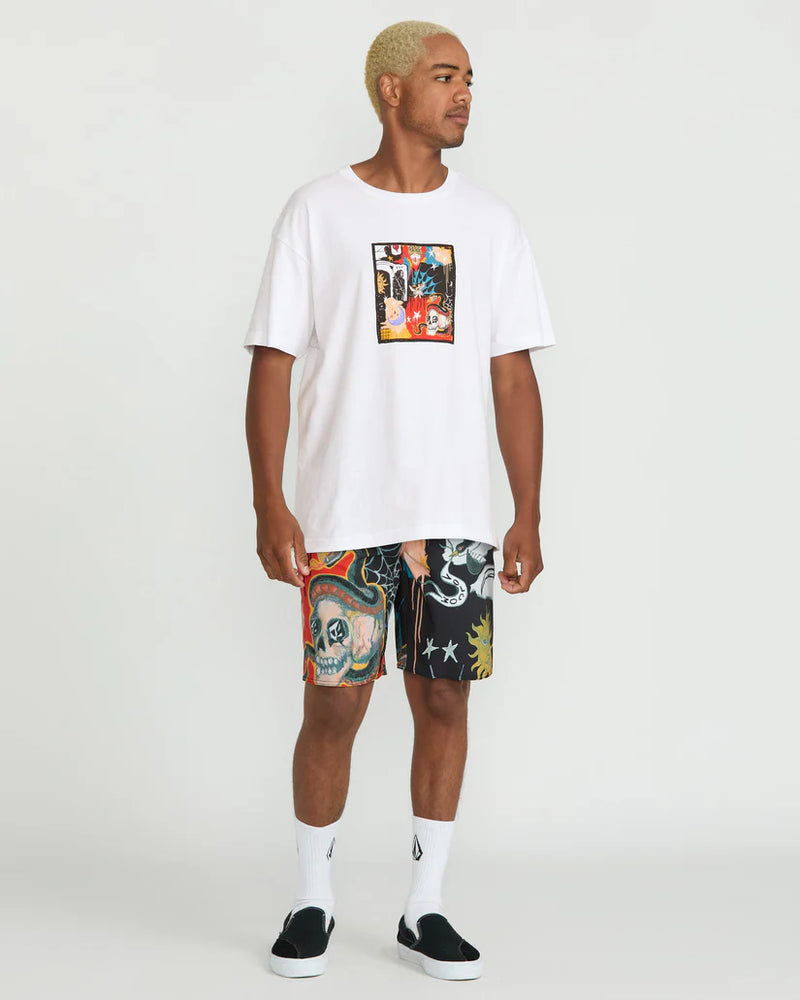 Load image into Gallery viewer, Volcom Men&#39;s Seth Conboy Web T-Shirt White A3522508_WHT
