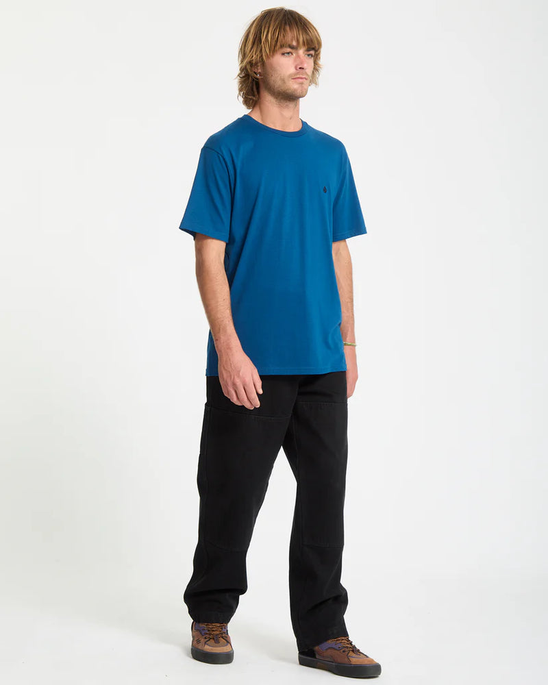 Load image into Gallery viewer, Volcom Men&#39;s Stone Blanks T-Shirt Cosmic Blue A3532550-COS
