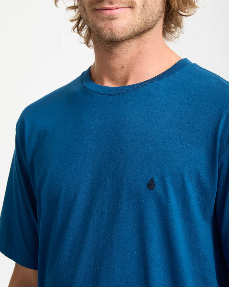 Load image into Gallery viewer, Volcom Men&#39;s Stone Blanks T-Shirt Cosmic Blue A3532550-COS
