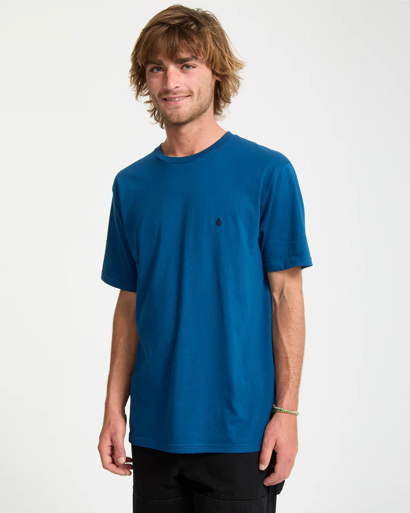 Load image into Gallery viewer, Volcom Men&#39;s Stone Blanks T-Shirt Cosmic Blue A3532550-COS
