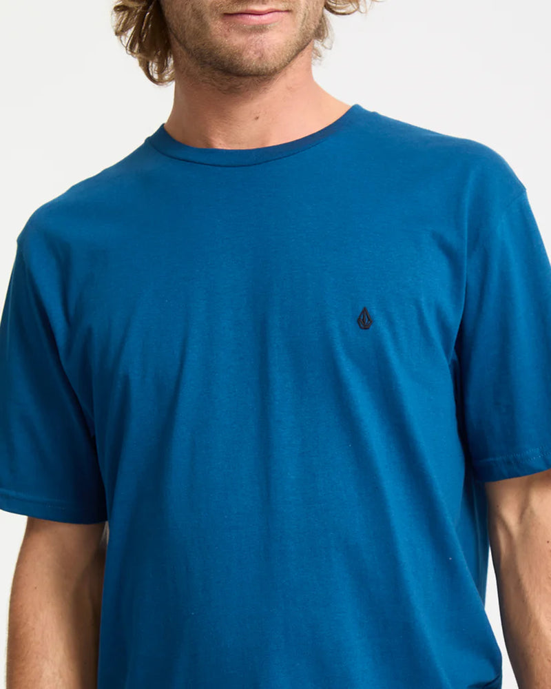 Load image into Gallery viewer, Volcom Men&#39;s Stone Blanks T-Shirt Cosmic Blue A3532550-COS
