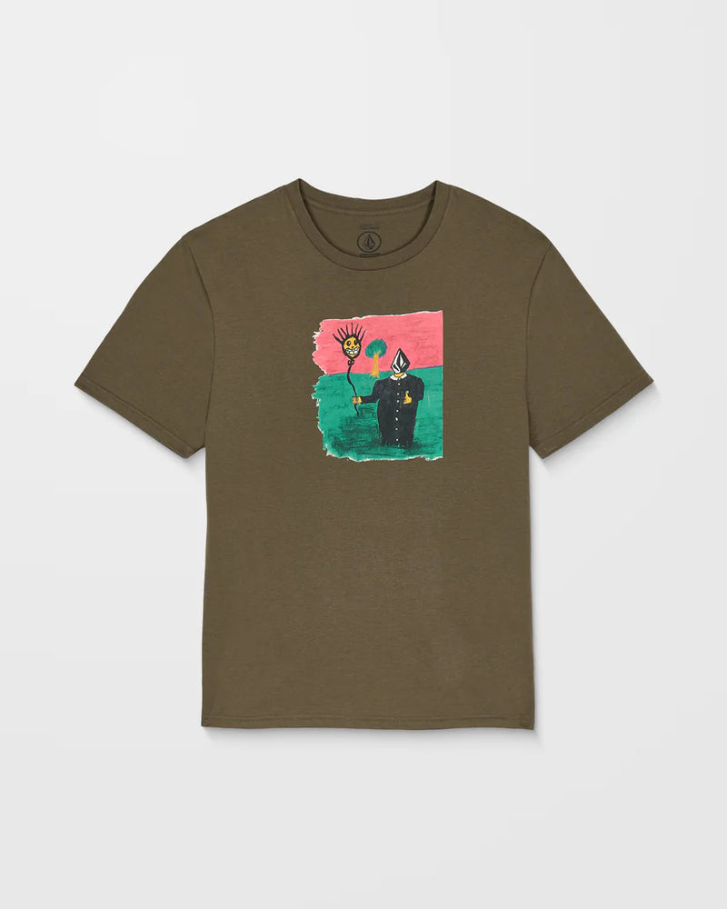Load image into Gallery viewer, Volcom Men&#39;s Issam T-Shirt Sage Leaf A3532557_SLE
