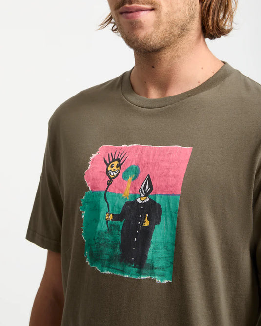 Volcom Men's Issam T-Shirt Sage Leaf A3532557_SLE