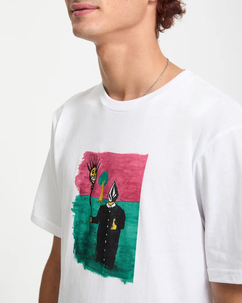 Load image into Gallery viewer, Volcom Men&#39;s Issam T-Shirt White A3532557_WHT

