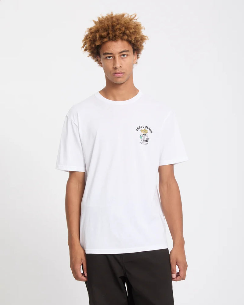 Load image into Gallery viewer, Volcom Men's Corpo Class T-Shirt White A3532601-WHT
