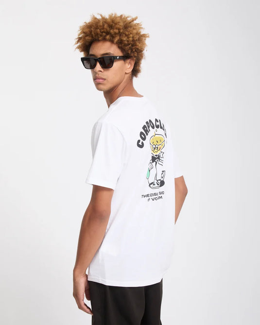 Volcom Men's Corpo Class T-Shirt White A3532601-WHT