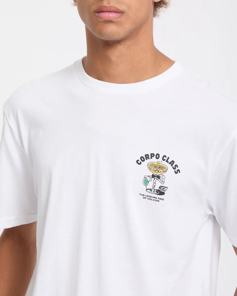 Load image into Gallery viewer, Volcom Men's Corpo Class T-Shirt White A3532601-WHT
