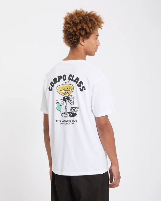 Volcom Men's Corpo Class T-Shirt White A3532601-WHT