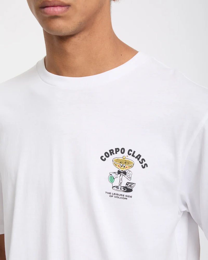 Load image into Gallery viewer, Volcom Men's Corpo Class T-Shirt White A3532601-WHT
