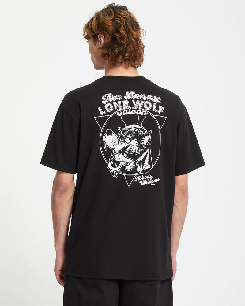 Load image into Gallery viewer, Volcom Men&#39;s Solo Wolf T-Shirt Black A3542511-BLK
