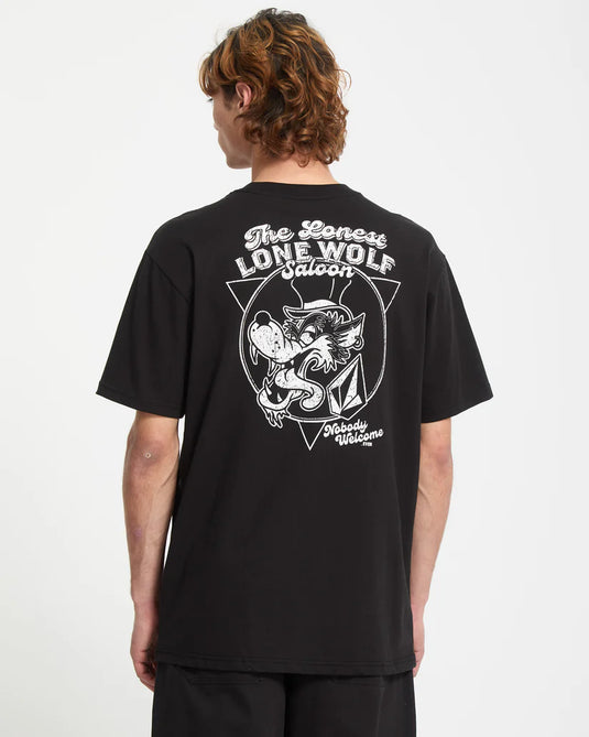 Volcom Men's Solo Wolf T-Shirt Black A3542511-BLK