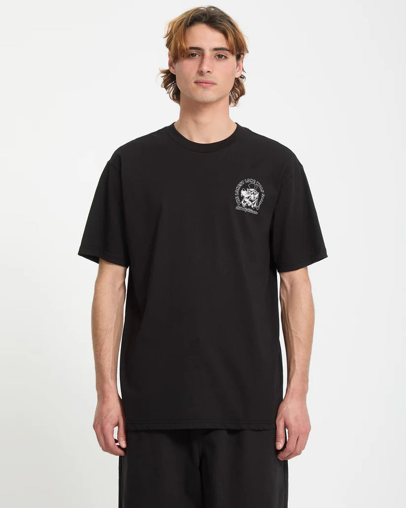 Load image into Gallery viewer, Volcom Men&#39;s Solo Wolf T-Shirt Black A3542511-BLK
