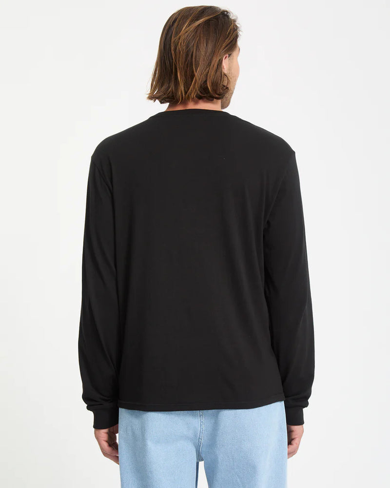Load image into Gallery viewer, Volcom Men&#39;s Stone Blanks Long Sleeve T-Shirt Black A3632503_BLK
