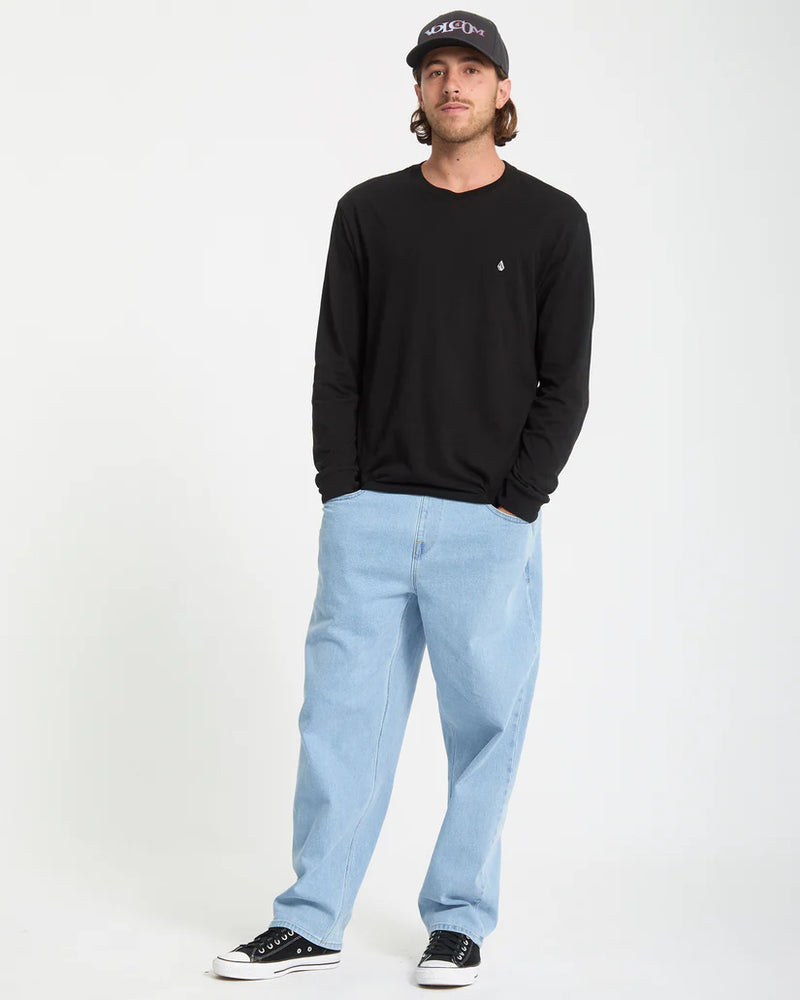 Load image into Gallery viewer, Volcom Men&#39;s Stone Blanks Long Sleeve T-Shirt Black A3632503_BLK
