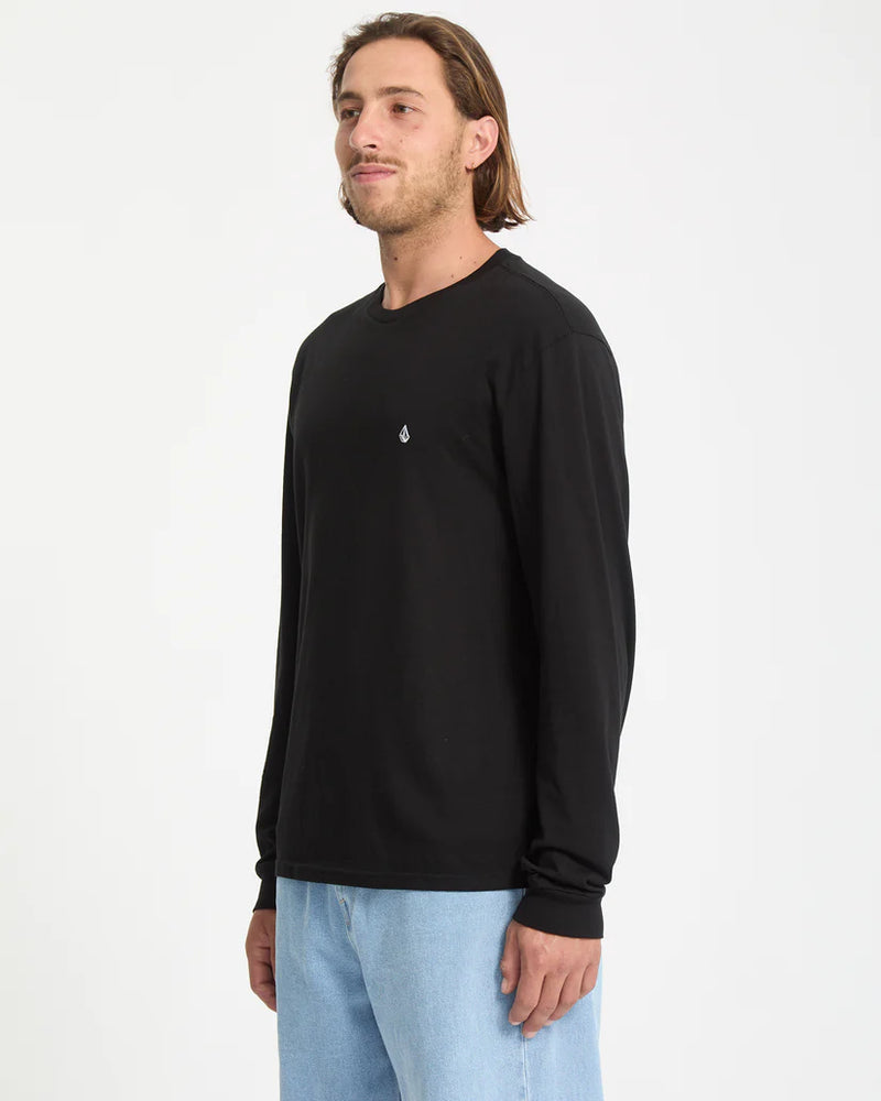 Load image into Gallery viewer, Volcom Men&#39;s Stone Blanks Long Sleeve T-Shirt Black A3632503_BLK
