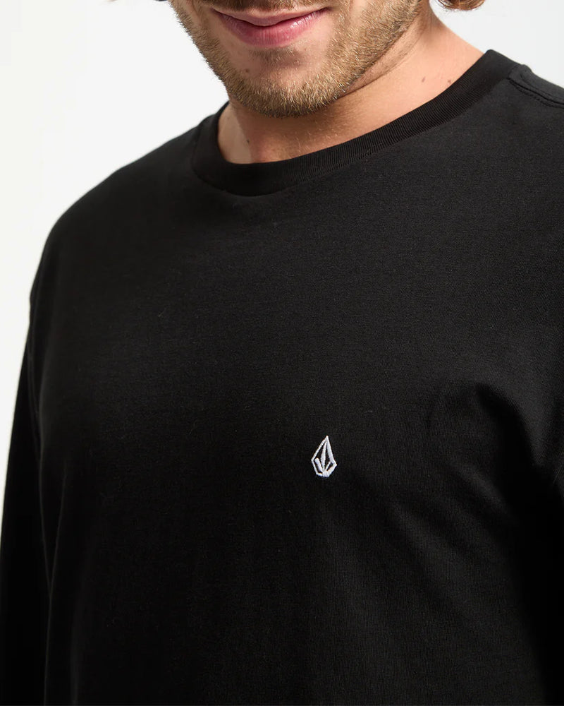 Load image into Gallery viewer, Volcom Men&#39;s Stone Blanks Long Sleeve T-Shirt Black A3632503_BLK
