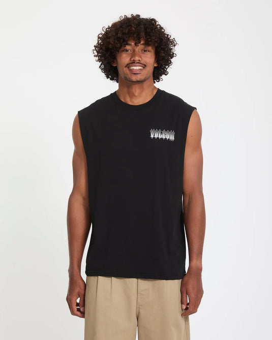 Volcom Men's Gamma Doom Tank Top Black A3712602_BLK