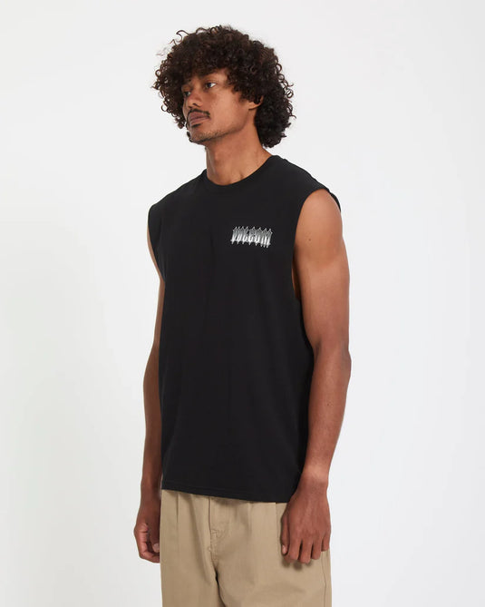 Volcom Men's Gamma Doom Tank Top Black A3712602_BLK