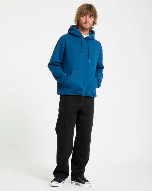 Volcom Men's Single Stone Hoodie Cosmic Blue A4112514-COS