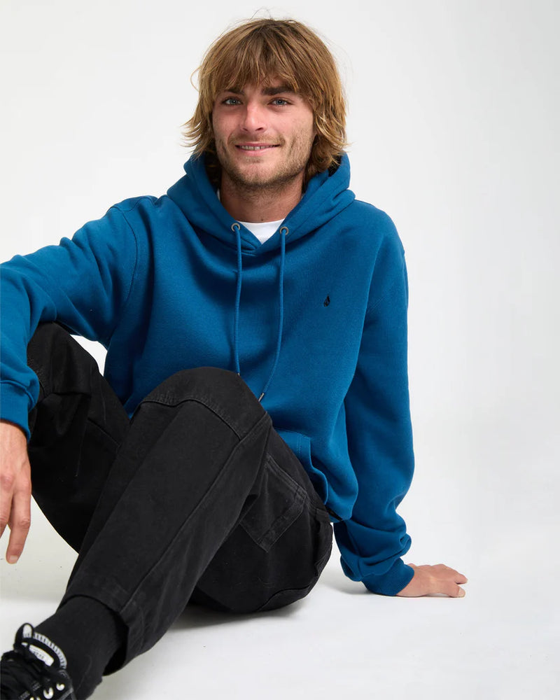 Load image into Gallery viewer, Volcom Men&#39;s Single Stone Hoodie Cosmic Blue A4112514-COS
