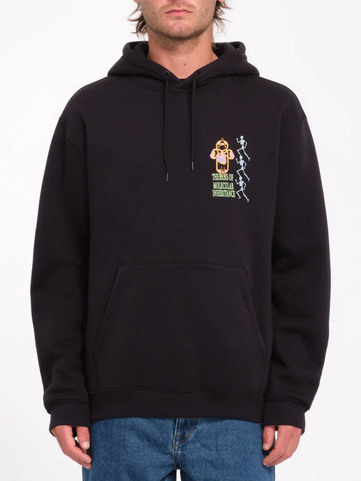Volcom Men's Noder Hoodie Black Combo A4132413_BLC