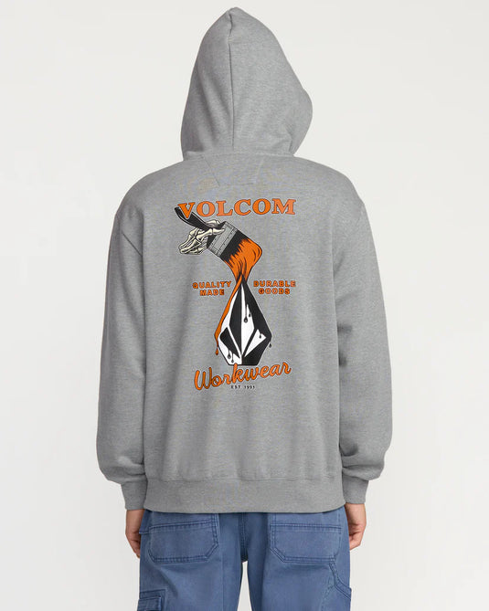 Volcom Men's Workwear Hoodie Heather Grey A4132503_HGR