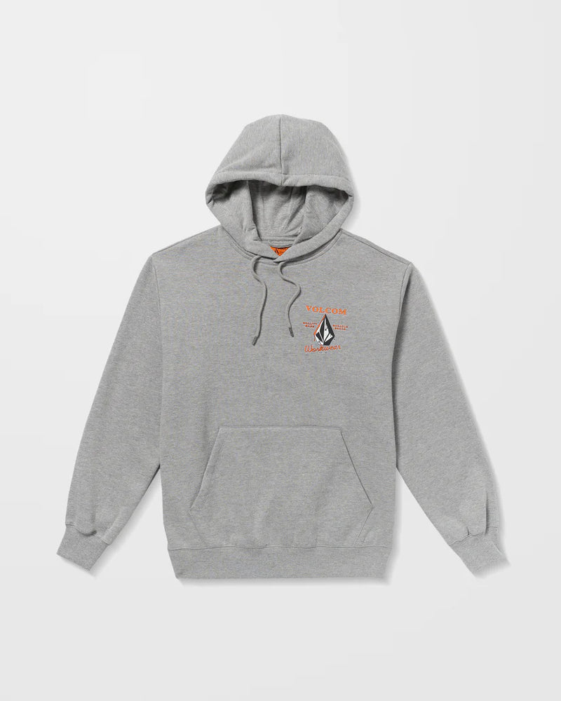 Load image into Gallery viewer, Volcom Men&#39;s Workwear Hoodie Heather Grey A4132503_HGR
