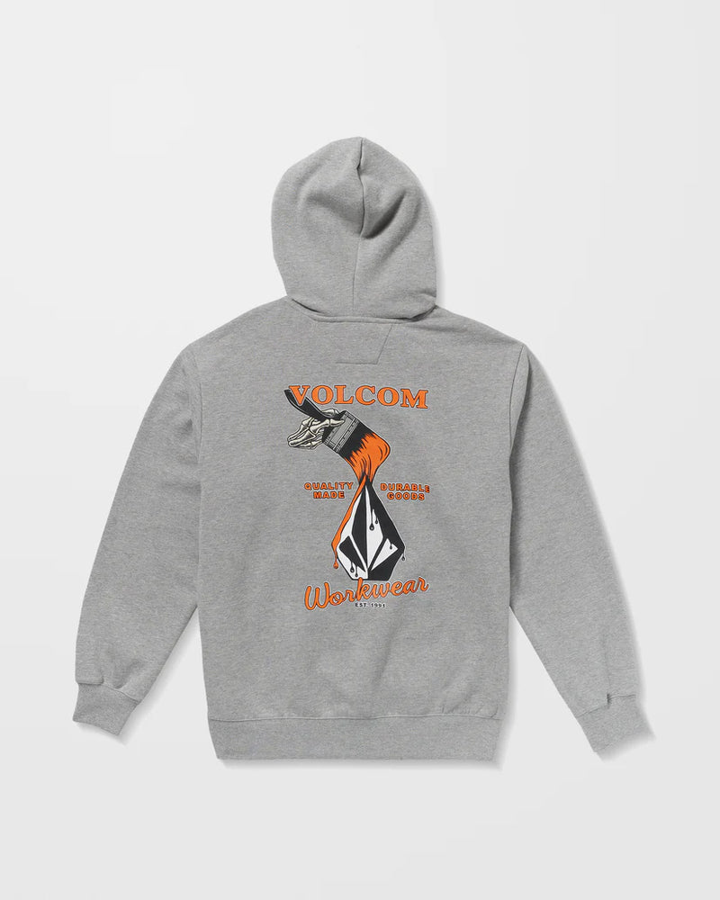 Load image into Gallery viewer, Volcom Men&#39;s Workwear Hoodie Heather Grey A4132503_HGR
