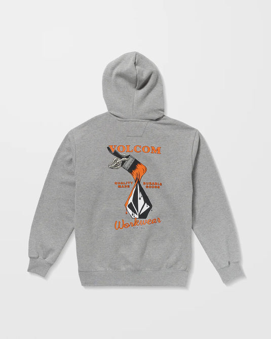 Volcom Men's Workwear Hoodie Heather Grey A4132503_HGR