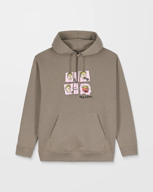 Volcom Men's Chomp Chomp Hoodie Brindle A4132508-BNL
