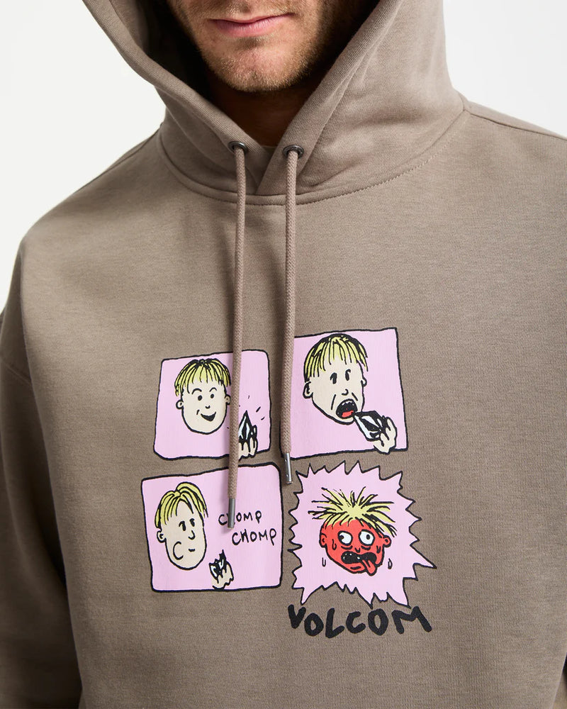 Load image into Gallery viewer, Volcom Men&#39;s Chomp Chomp Hoodie Brindle A4132508-BNL
