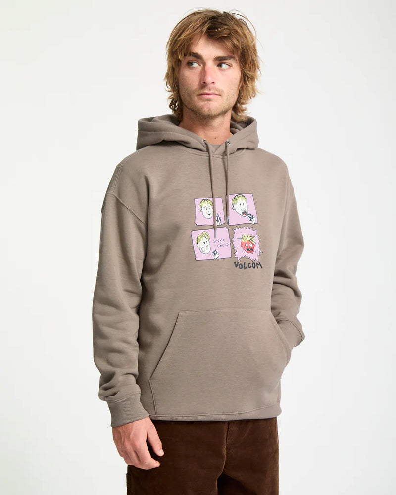 Load image into Gallery viewer, Volcom Men&#39;s Chomp Chomp Hoodie Brindle A4132508-BNL
