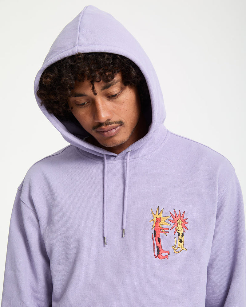 Load image into Gallery viewer, Volcom Men&#39;s Longo Cats Hoodie Purple Ash A4132510-PPA
