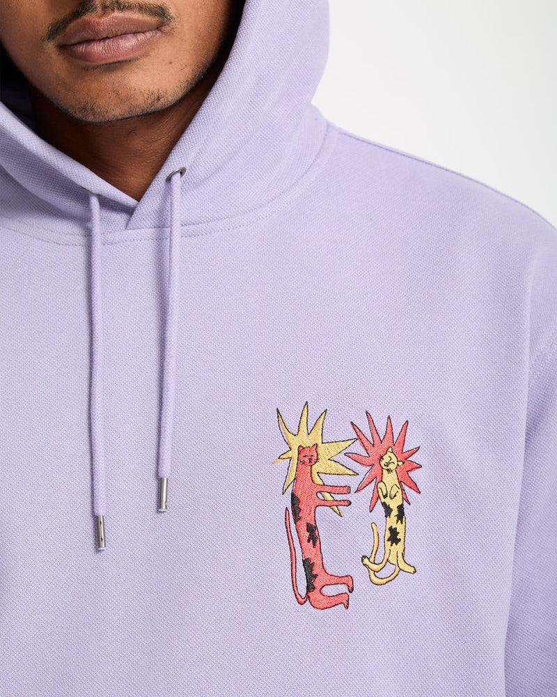 Load image into Gallery viewer, Volcom Men&#39;s Longo Cats Hoodie Purple Ash A4132510-PPA
