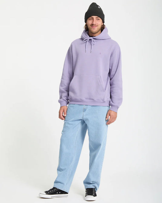 Volcom Men's Single Stone Hoodie Purple Ash A4132512_PPA