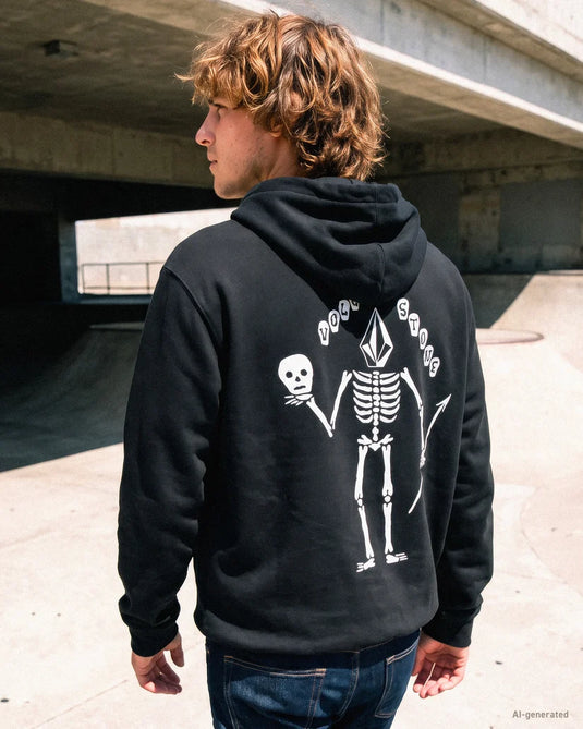 Volcom Men's Noder Hoodie Black A4132603-BLK