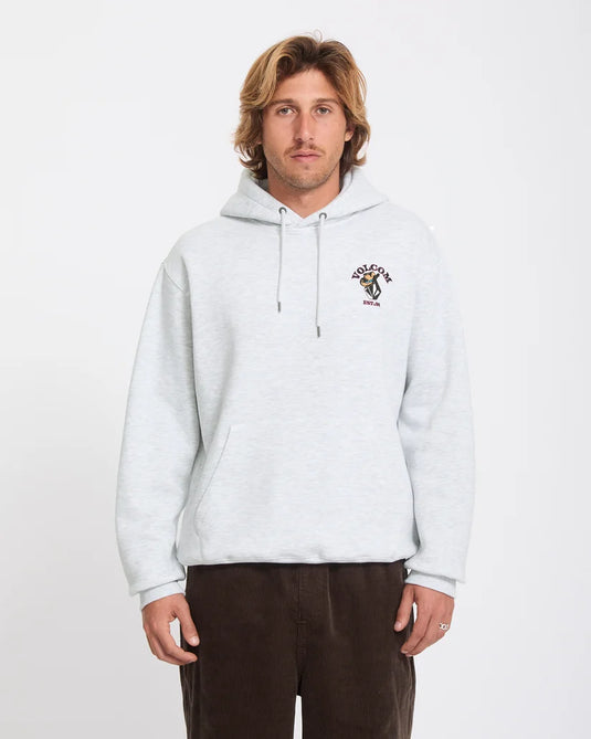 Volcom Men's Noder Po Hoodie Bone Heather A4132603-BNH