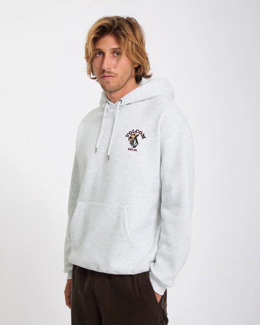 Volcom Men's Noder Po Hoodie Bone Heather A4132603-BNH