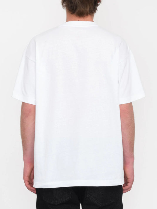 Volcom Men's Arthur Longo 2 Loose Fit T-Shirt White A4312413_WHT